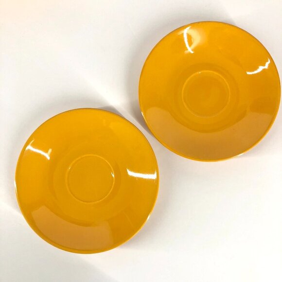 CARTWRIGHT & EDWARDS Vintage 4 Pce Yellow Orange Floral Midcentury Cup & Saucer - Picture 12 of 16